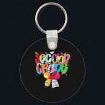 Preppy 2nd Grade Dream Team Back To School Teacher Key Ring<br><div class="desc">Preppy 2nd Grade Dream Team Back To School Teachers Kids</div>
