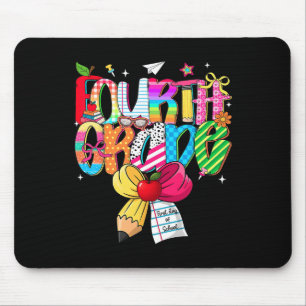 Preppy 4th Grade Dream Team Back To School Teacher Mouse Pad