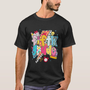 Preppy 5th Grade Dream Team Back To School Teacher T-Shirt