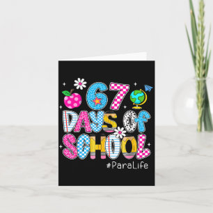 Preppy 67 Days Of School Six Seven 67 Meme Para Li Card