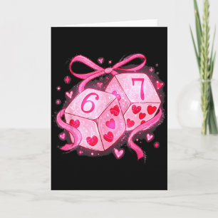 Preppy 67 Valentine Six Seven Dice 6 7 Men Women K Card