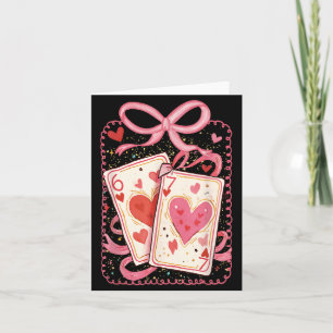 Preppy 6 7 Valentine Couple Love Hearts Playing Ca Card