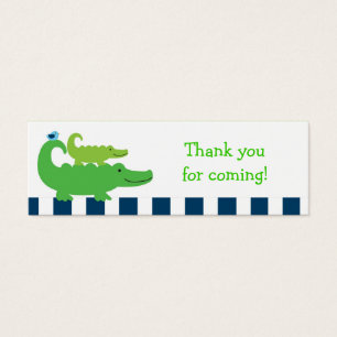 Preppy Alligator Goodie Bag Tags Gift Tags