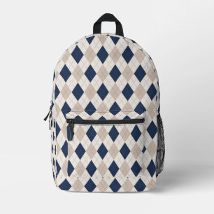Preppy Argyle Backpack