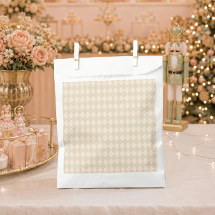   Preppy Argyle Christmas Holiday Party Sweet One Favour Bag