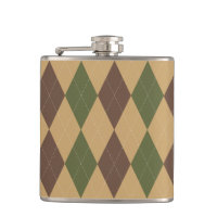 Preppy Argyle Khaki Army Green Brown Personalised