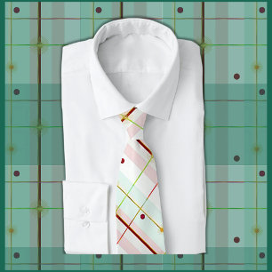Preppy Atomic Age Plaid Necktie