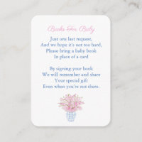 Preppy Baby Girl Shower Chinoiserie Bring A Book