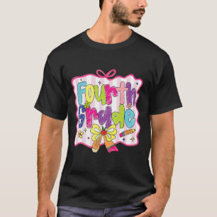 Preppy Back To School Coquette Fourth Grade Girly T-Shirt