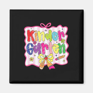 Preppy Back To School Coquette Kindergarten Girly Magnet