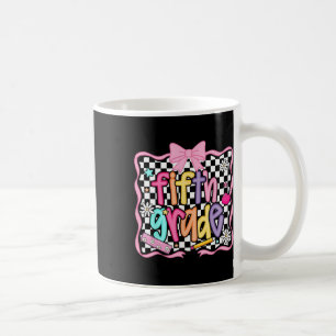 Preppy Back To School Pink Coquette Floral Cute Fi Coffee Mug