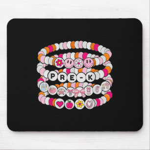 Preppy Back To School Pre-k Bracelet Teachers Stud Mouse Pad