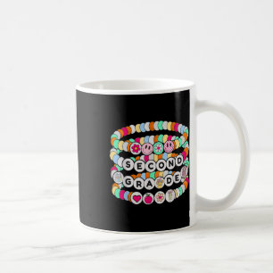 Preppy Back To School Second Grade Bracelet Teache Coffee Mug