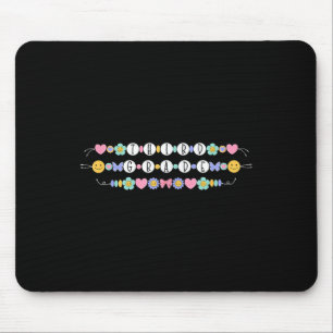 Preppy Back To School Third Grade Bracelet Teacher Mouse Pad