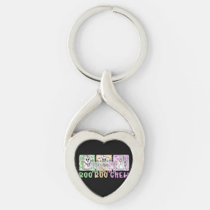 Preppy Boo Crew Nurse Halloween Costume Women Men Key Ring