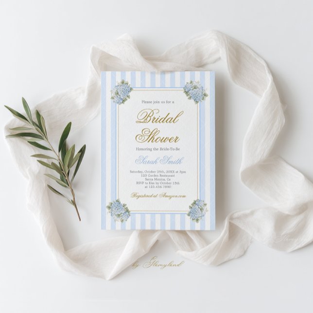 Preppy Bridal Shower Invitation (Creator Uploaded)