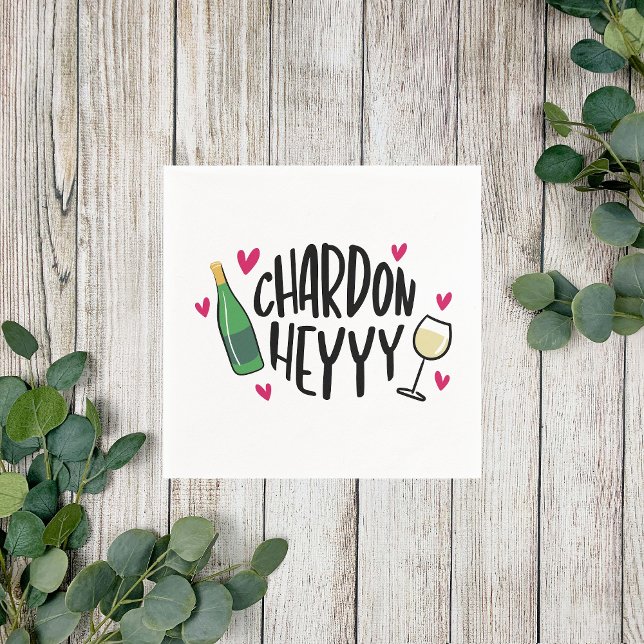 Preppy Chardonnay Funny Napkin (Creator Uploaded)