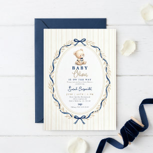 Preppy Charm Baby Shower Boy invitation