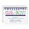 Preppy Chevron Baby Gender Reveal Party Invitation