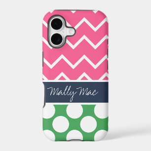 Preppy Chevron Dot Mally Mac iPhone 5 Case
