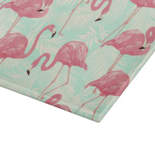 Preppy Chic Elegant Pink Flamingo Pattern Cutting Board