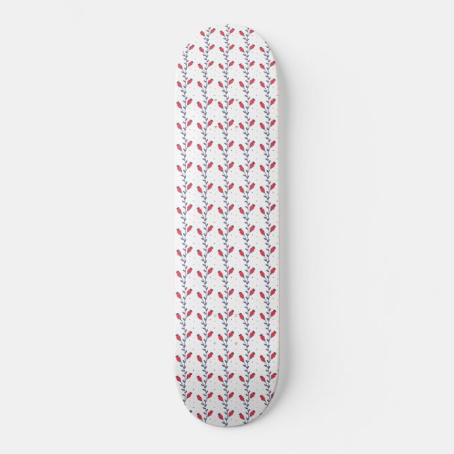 Preppy Chic Elegant Trendy Pattern Skateboard (Front)