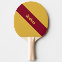 Preppy Chic Red and Yellow Personalised Name