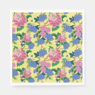 Preppy Chinoiserie Floral Napkin