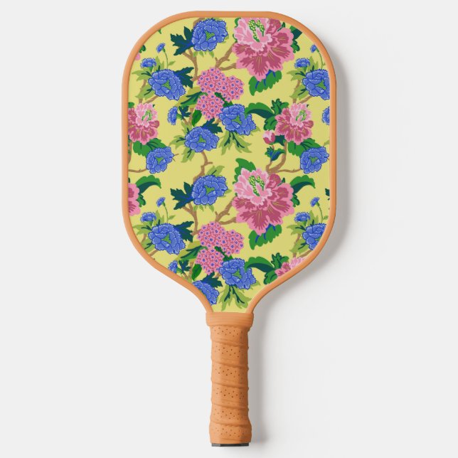 Preppy Chinoiserie Pickleball Paddle (Front)