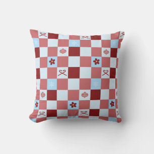 Preppy Christmas Check Cushion