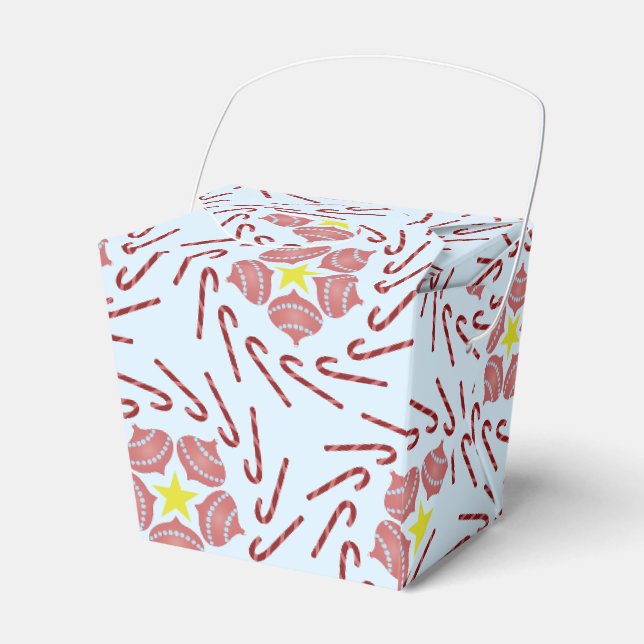 Preppy Christmas Pinwheel Favour Box (Front Side)