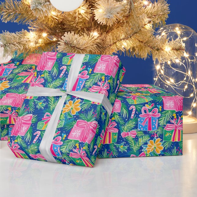 Preppy Christmas Wrapping Paper (Holidays)