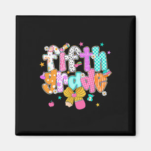 Preppy Ck To School 5th Grade Coquette Bow Girls K Magnet