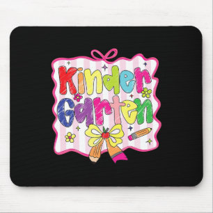 Preppy Ck To School Coquette Kindergarten Girly Ch Mouse Pad