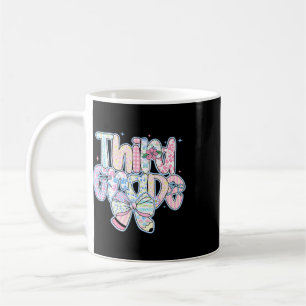 Preppy Ck To School Floral 3rd Grade Coquette Girl Coffee Mug