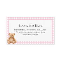 Preppy Classic Teddy Bear Baby Shower Enclosure C