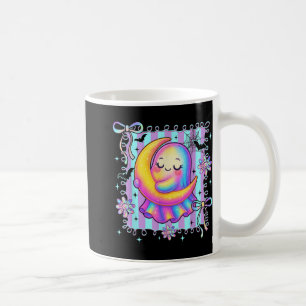 Preppy Colourful Coquette Bow Ghost Boo Girl Spook Coffee Mug