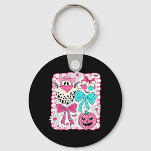 Preppy Coquette Boo Haw Western Ghosts Cowboy Hall Key Ring