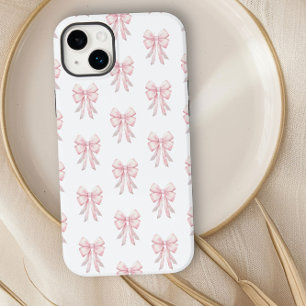 Preppy Coquette Pink Bow Pattern Case-Mate iPhone 14 Plus Case