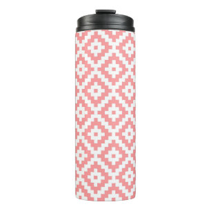 Preppy Coral Thermal Tumbler