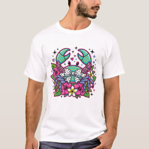 Preppy Crab Summer PNG T-Shirt