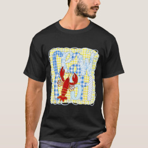 Preppy crawfish season funny louisiana seafood men T-Shirt