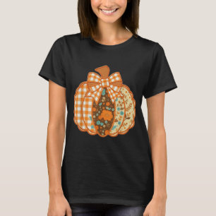 Preppy Ditsy Floral Pumpkin Shirt Chequered Trendy