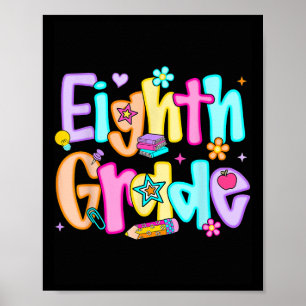 Preppy Eighth Grade Back To School 8th Grade Teach Poster