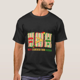 Preppy Equality Is Greater Than Division Math Blac T-Shirt
