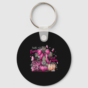 Preppy Faith Over Fear Coquette Bow Christian Cros Key Ring