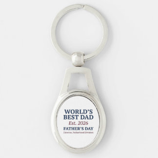 Preppy Father's Day Keychain - Argyle Plaid