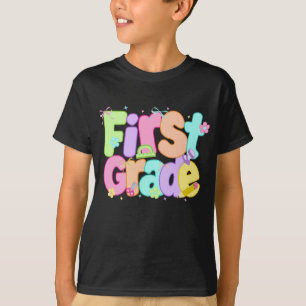 Preppy First Grade Back To School 1st Grade T-Shirt