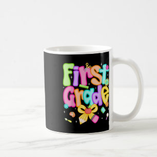 Preppy First Grade Back To School 1st Grade Teache Coffee Mug