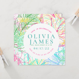 Preppy Floral Special Occasion Invitation